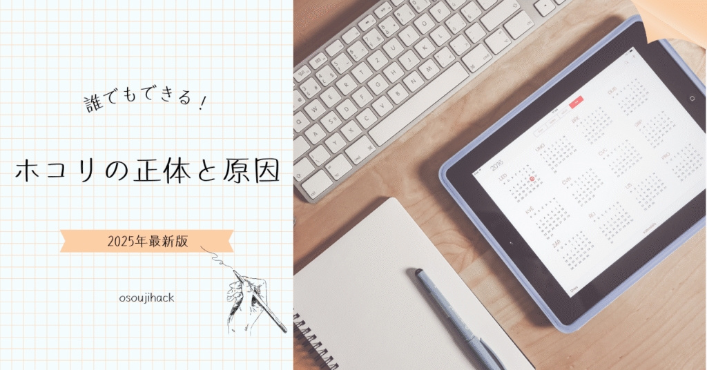 ホコリの正体と原因を表している画像